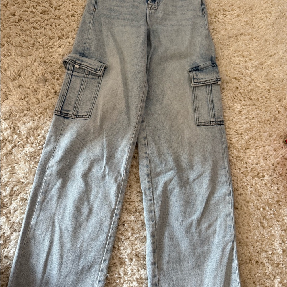 Light Blue Cargo Hidden Jeans from the Buckle